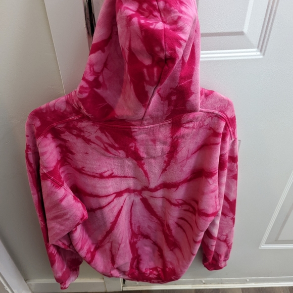 Pink Tie Dye Hoodie- Size S - Picture 2 of 4